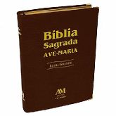 Biblia Ave Maria Marrom c/ LETRA GRANDE